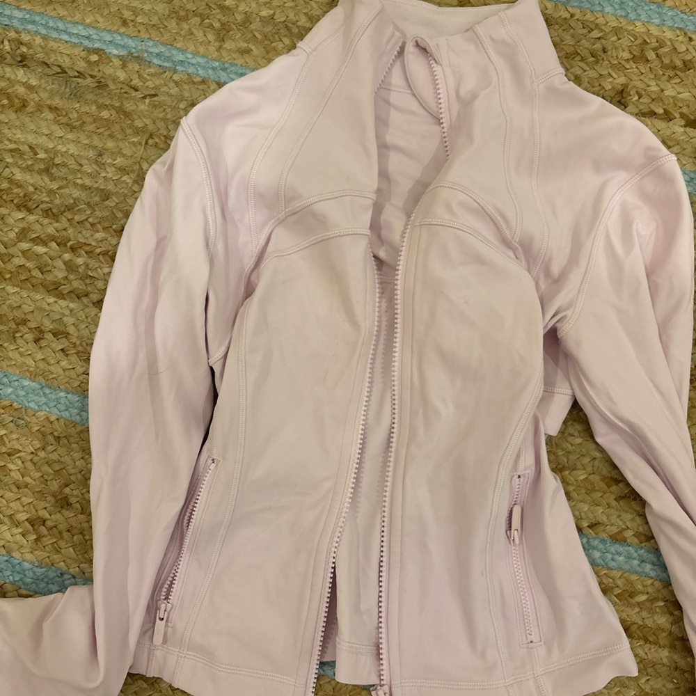 Lululemon Athletica Light Pink Leather Jacket